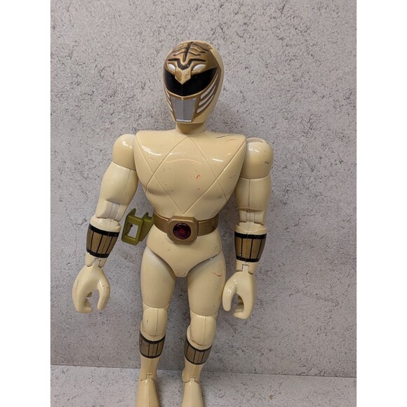 1995 Bandai Mighty Morphin Power Rangers Talking White Ranger – Works (Gurgling) - Picture 6 of 7